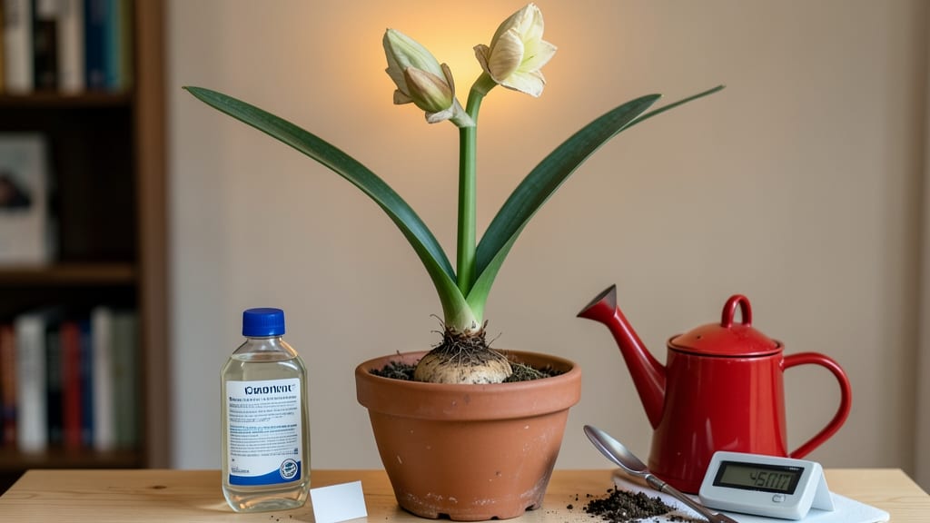 How Do I Get My Amaryllis to Bloom After It Grows Long Leaves: Forced Flowering Tricks for Stubborn Bulbs