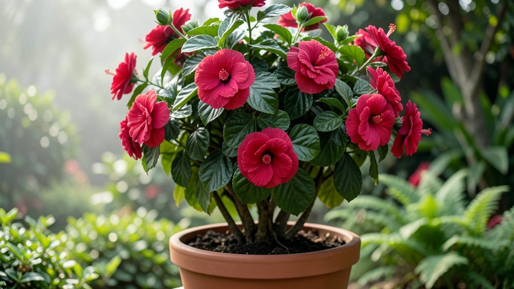 Double Bloom Hibiscus Plant: Year-Round Color With Minimal Deadheading Effort