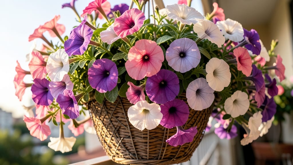 Petunias for Hanging Baskets