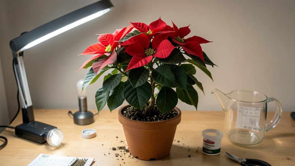 Getting Poinsettias to Bloom Again: Rebloom Secrets With Light and Timing Tricks