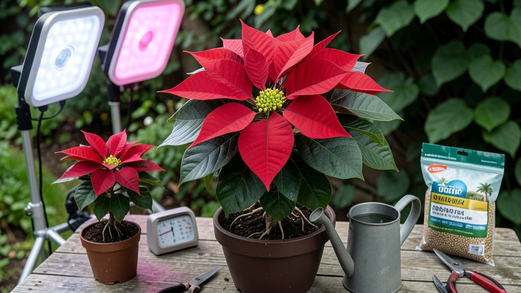 How to Get Poinsettias to Bloom Again: Light-Controlled Magic for Repeat Color
