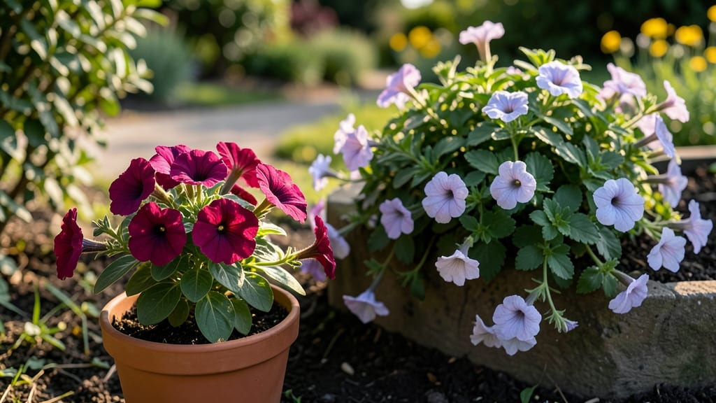 Wave Petunias Sun Or Shade: Thriving Blooms in Partial Light Conditions