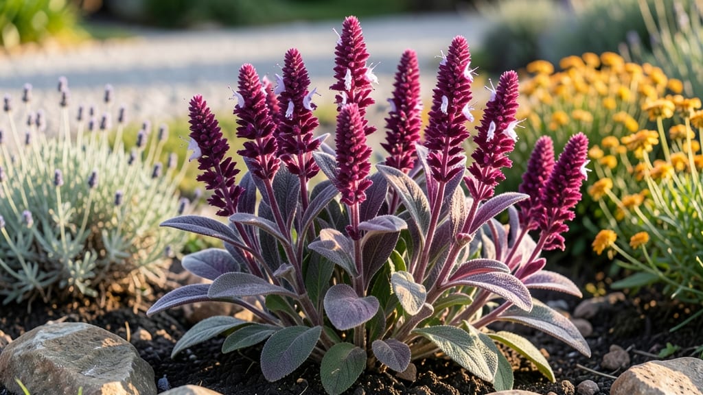 Purple and Bloom Salvias Recipe: Moonlit Fragrance and Towering Purple Spikes